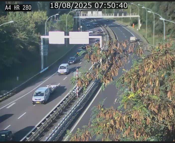 Webcam traffic A4 Luxembourg - BK 0.2 - P+R Bouillon (direction Luxembourg)