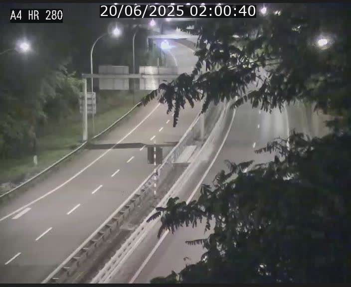 Webcam traffic A4 Luxembourg - BK 0.2 - P+R Bouillon (direction Luxembourg)