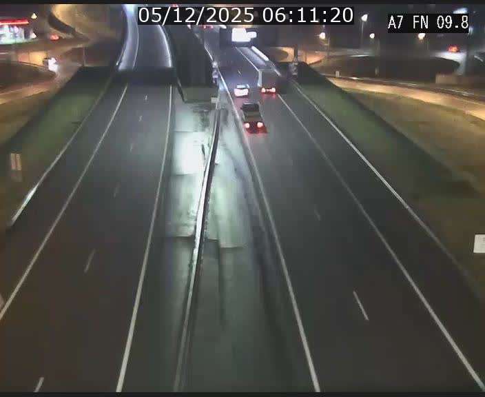 Caméra trafic Luxembourg - A7, Tunnel Gousselerbierg, sortie sud, direction rond-point Lorentzweiler (BK 9.9)