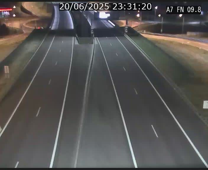 Caméra trafic Luxembourg - A7, Tunnel Gousselerbierg, sortie sud, direction rond-point Lorentzweiler (BK 9.9)