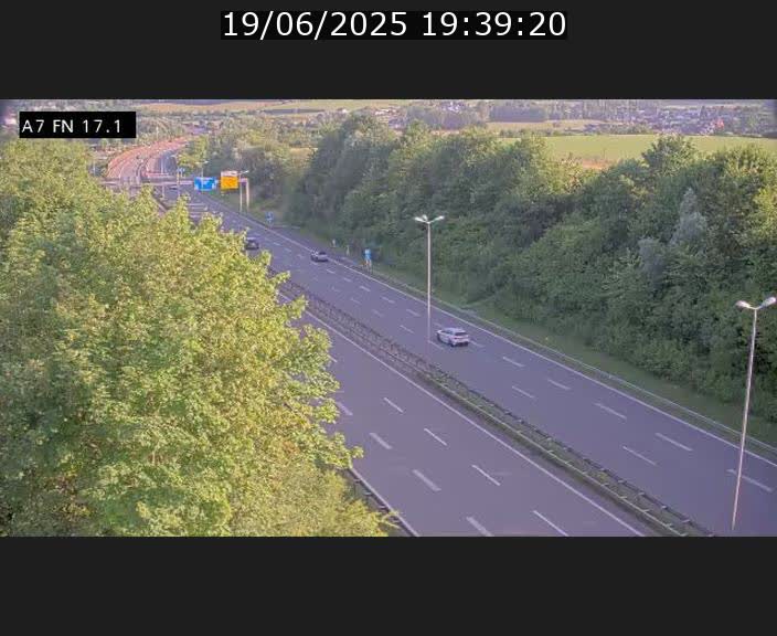 Caméra trafic Luxembourg - A7, Merscherbierg direction Mersch