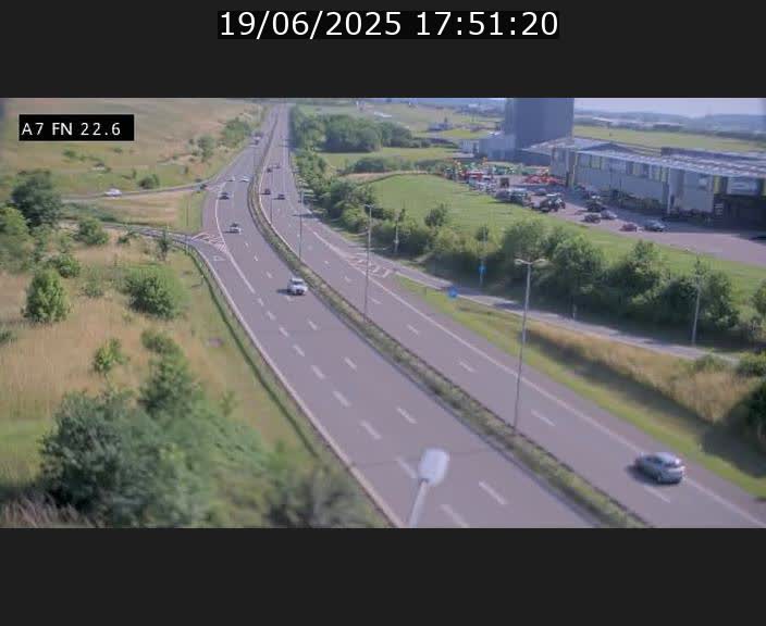 Caméra trafic Luxembourg - A7, Colmar-berg direction Mersch