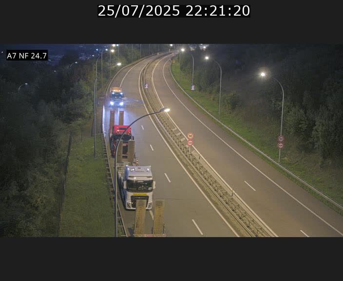 Caméra trafic Luxembourg - A7, Schieren direction Mersch