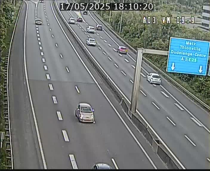 Webcam Autoroute à la Croix de Bettembourg - A3 - BK 9.9 - direction France