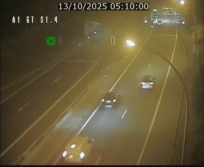 Traffic live webcam Luxembourg Hesperange - A1 direction Kirchberg - BK 1.4
