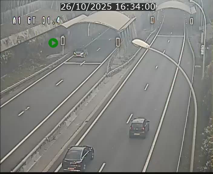 Traffic live webcam Luxembourg Hesperange - A1 direction Kirchberg - BK 1.4