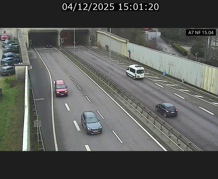 Caméra trafic Luxembourg - A7, Tunnel Mersch, entrée sud, direction Ettelbruck
