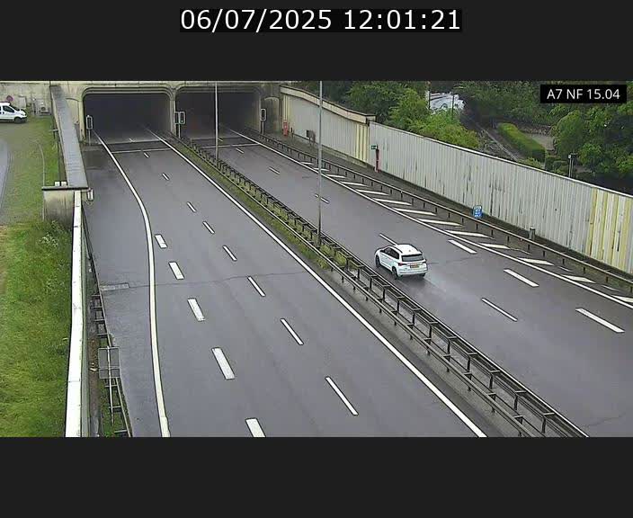 Caméra trafic Luxembourg - A7, Tunnel Mersch, entrée sud, direction Ettelbruck