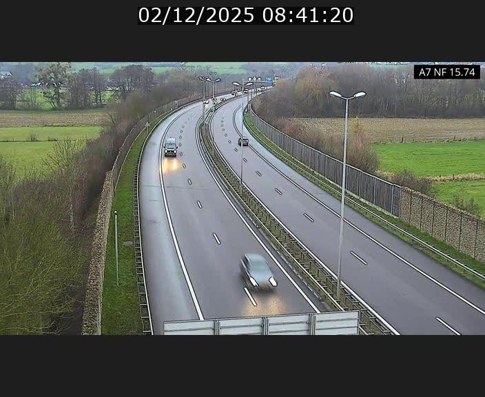 Caméra trafic Luxembourg - A7, Tunnel Mersch, entrée nord, direction Lorentzweiler