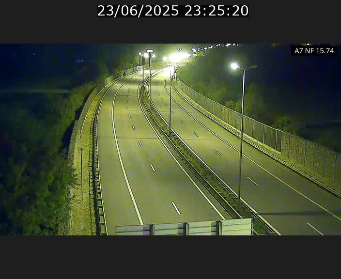 Caméra trafic Luxembourg - A7, Tunnel Mersch, entrée nord, direction Lorentzweiler