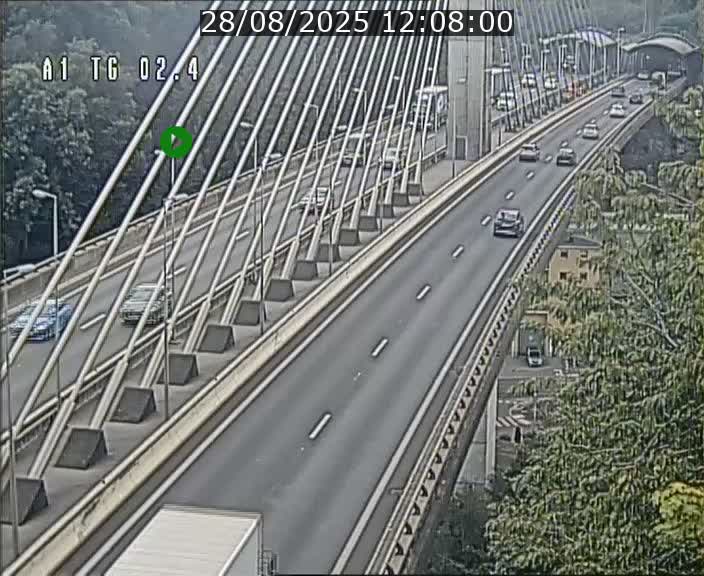 Traffic live webcam Luxembourg Sandweiler - A1 direction Luxembourg-ville - BK 2.4
