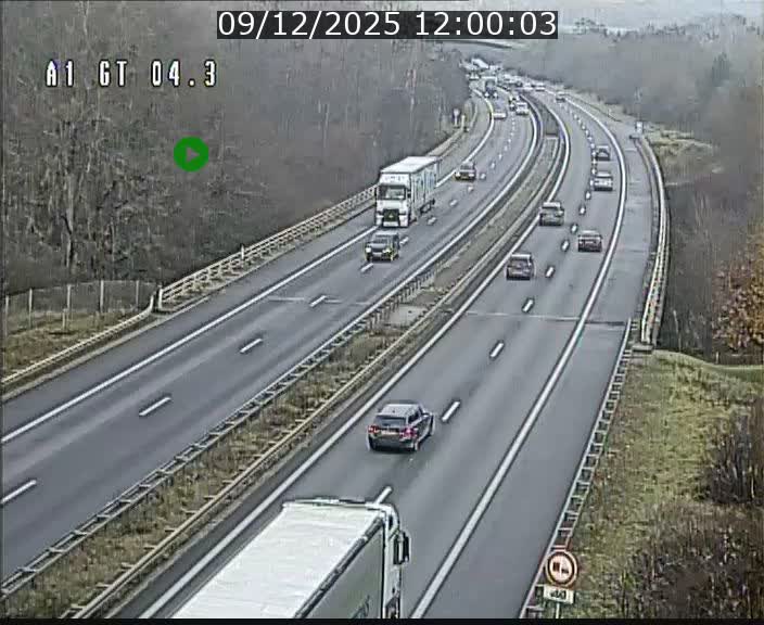 Traffic live webcam Luxembourg Itzig - A1 direction Sandweiler - BK 4.3