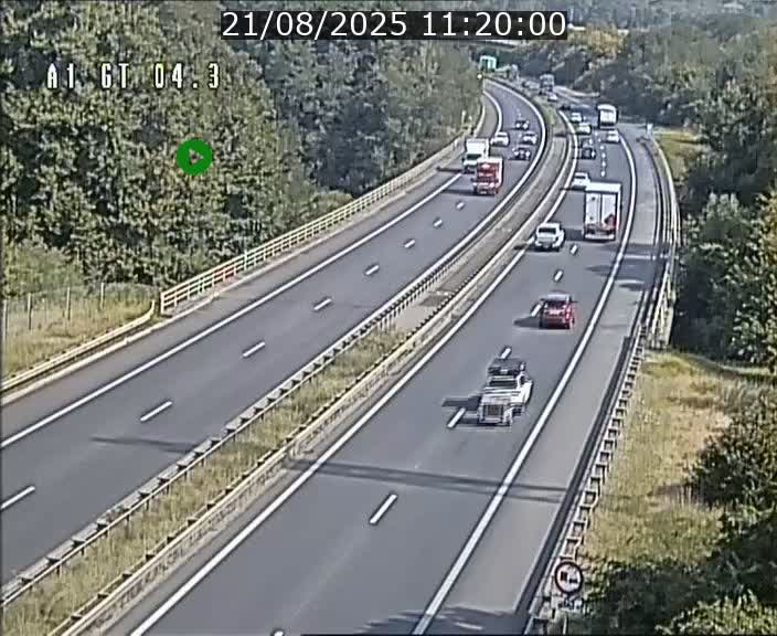 Traffic live webcam Luxembourg Itzig - A1 direction Sandweiler - BK 4.3
