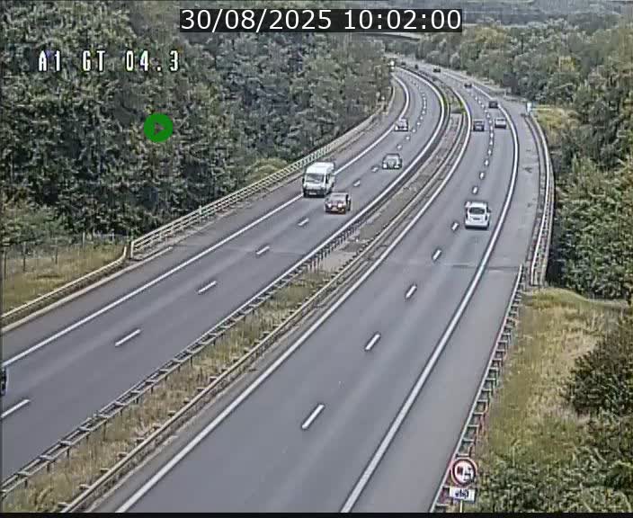 Traffic live webcam Luxembourg Itzig - A1 direction Sandweiler - BK 4.3
