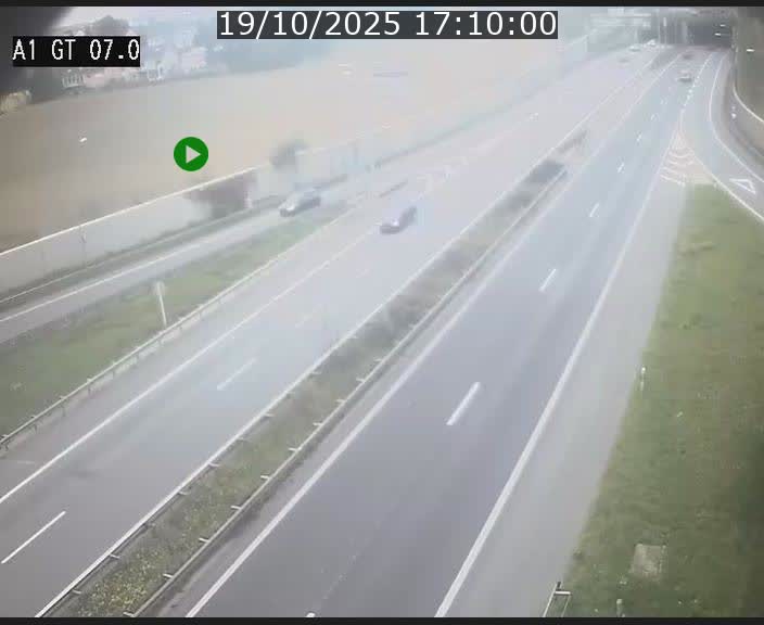 Traffic live webcam Luxembourg Cents - A1 direction Kirchberg - BK 7