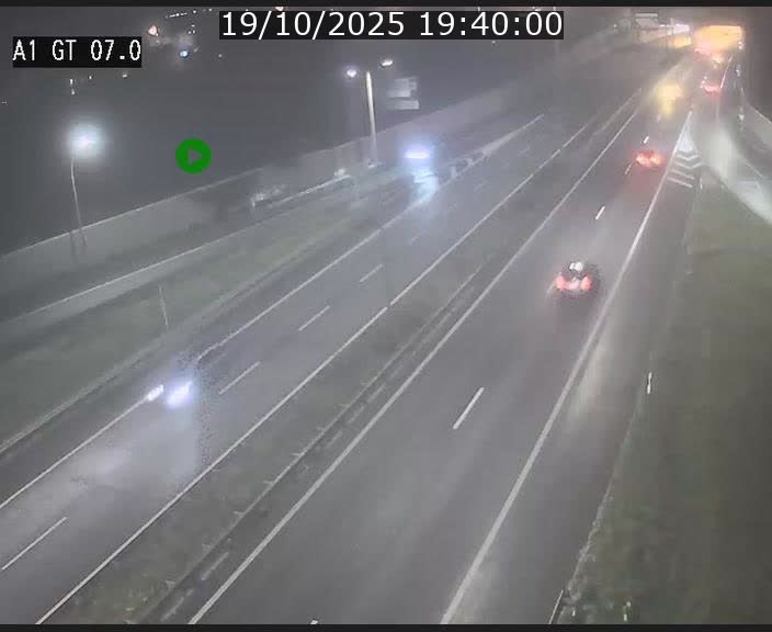 Traffic live webcam Luxembourg Cents - A1 direction Kirchberg - BK 7