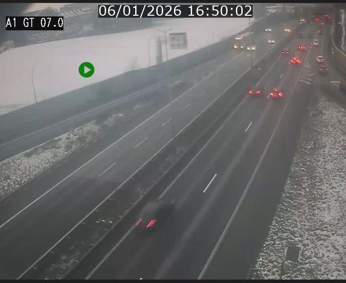 Traffic live webcam Luxembourg Cents - A1 direction Kirchberg - BK 7