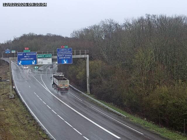 Caméra autoroute France - Biffurcation A31/A33, Laxou direction Nancy
