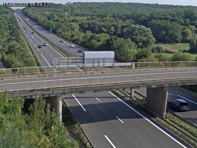 Caméra autoroute France - A31, Zoufftgen direction Luxembourg-ville, à la frontière entre la France et le Luxembourg