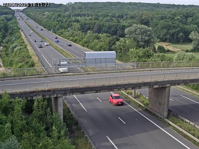 Caméra autoroute France - A31, Zoufftgen direction Luxembourg-ville, à la frontière entre la France et le Luxembourg