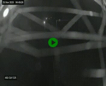 Webcam autoroute A63 en périphérie de Bordeaux au sud-est de la ville, en provenance du bassin d'Arcachon. Vue orientée vers Bordeaux