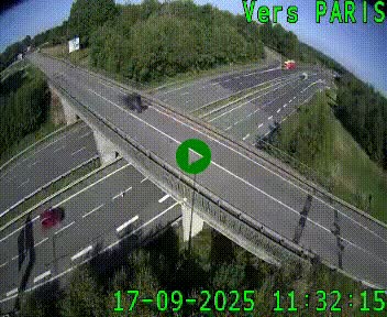 Clone of Caméra routière sur l'autoroute A20 au nord de Limoges, à la jonction avec la N520. Vue orientée vers Paris