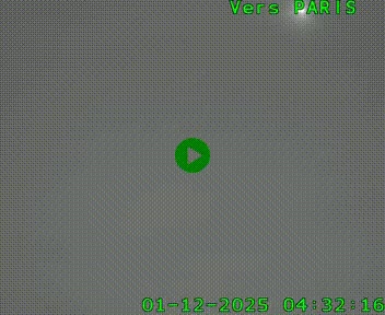 Caméra routière sur l'autoroute A20 au nord de Limoges, à la jonction avec la N520. Vue orientée vers Paris