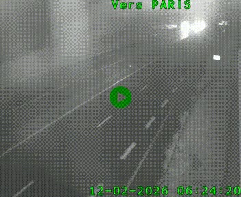Caméra routière sur l'autoroute A20 à Saint-Hilaire-Bonneval, au sud de Limoges. Vue orientée vers Paris