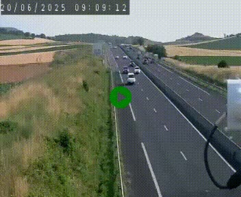 Caméra autoroute A75 à hauteur de Le Crest, en direction de Montpellier