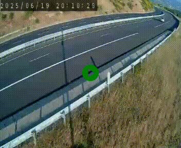 Caméra autoroutière France - A75, Engayresque, entre Millau et Séverac-le-Chateau, en direction de Montpellier