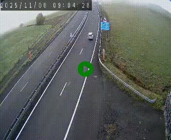 Caméra autoroute A75 à hauteur du col de la Fageole en direction de Clermont-Ferrand