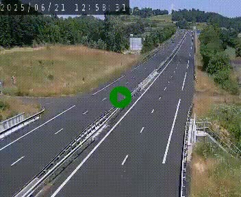 Caméra autoroutière France - A75, Coren, en direction de Montpellier