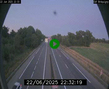 Webcam sur le périphérique de Rennes (N136) à hauteur du quartier Bréquigny, au sud de la ville