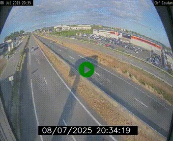 Webcam sur la N165 à hauteur de Caudan, dans le Morbihan.