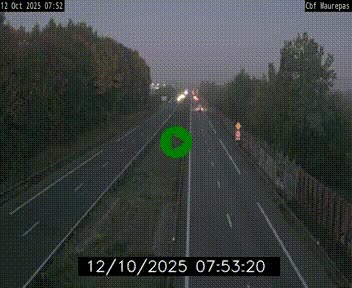 Webcam sur le périphérique de Rennes (N136) à hauteur de Maurepas, au nord de la ville