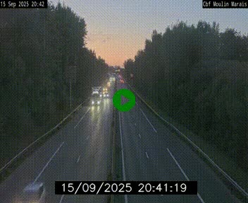 Webcam sur le périphérique de Nantes (N844) entre la Porte de Saint-Luce et la Porte d'Anjou, à l'est de la ville