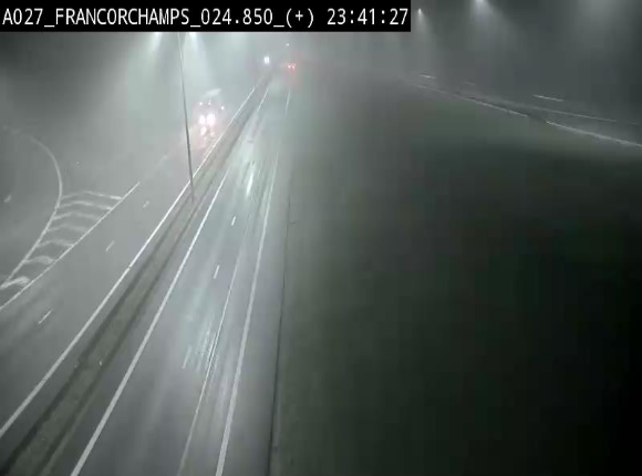 Caméra autoroutière à proximité du circuit de Spa-Francorchamps à Stavelot sur l'A27/E42