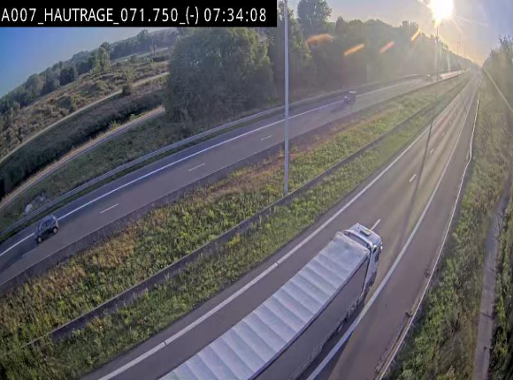 Webcam autoroute Belgique - Hautrage - E19 - BK 71.7