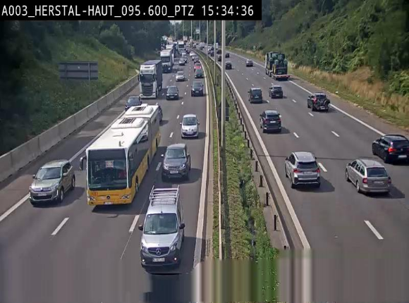 Webcam E40 à Herstal en direction de Liège et en provenance d'Aachen