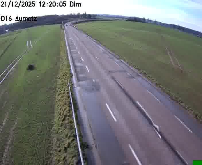 Webcam sur la D16 à Aumetz. Vue orientée vers A30