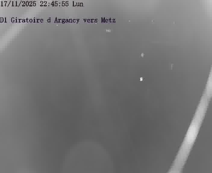 Webcam installée le long de D1 (France) à Argancy, pointée vers Metz, utile pour suivre précisément les conditions de trafic.