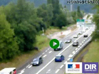 Webcam info trafic à proximité de Vizille sur la N85, au niveau du point de vue du Saut du Moine à Champagnier