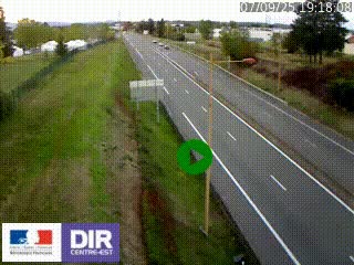 Webcam à Mably, à proximité de Roanne en direction de Moulins sur la N7