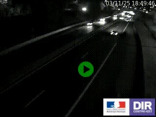 Caméra autoroutière sur l'A47 à hauteur de Givors, a proximité de Lyon. La webcam est orientée vers Lyon