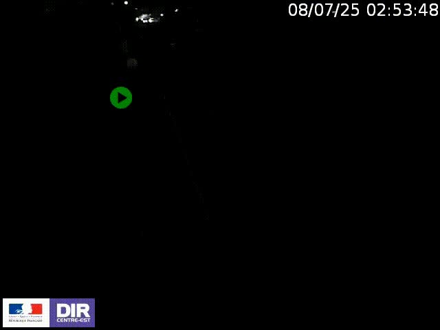 Webcam à Bron sur l'A43 à la jonction avec le boulevard périphérique de Lyon (D383). Vue orientée vers Lyon