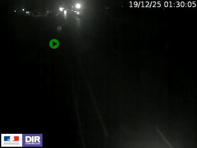 Webcam à Bron sur l'A43 à la jonction avec le boulevard périphérique de Lyon (D383). Vue orientée vers Lyon