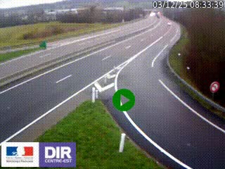 Webcam routière sur la RN6 à Auxerre, à hauteur de la sortie Monéteau, en direction de l'A6 (Gurgy)