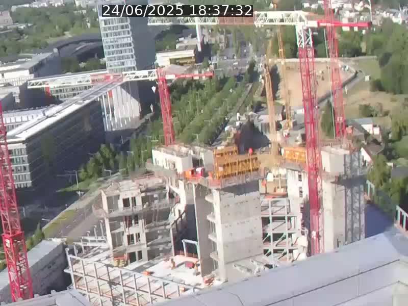 Webcam sur l'avenue John Fitzgerald Kennedy (N51) avec vue orientée vers le Findel