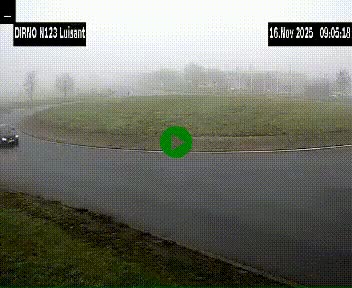 Webcam en périphérie de Chartres sur la N123, à hauteur de Luisant. Vue orientée vers Chartres