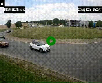 Webcam en périphérie de Chartres sur la N123, à hauteur de Luisant. Vue orientée vers Chartres